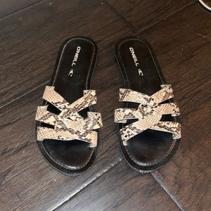 O'Neill Shoes | Oneill Snake Dawson Sandal Print Sandals Size 6